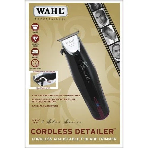 Wahl Cordless Detailer T-Blade Trimmer 3 Wahl Cordless Detailer T-Blade Trimmer