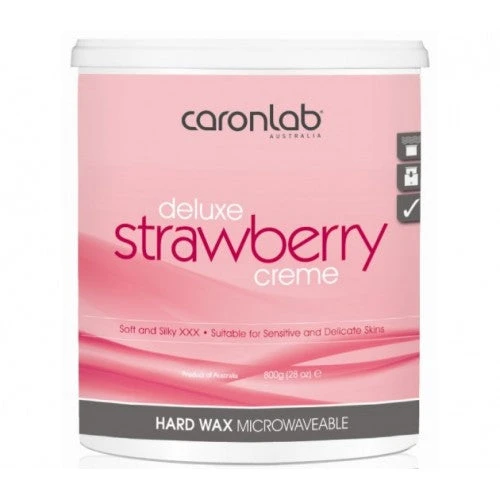 Caron Deluxe Strawberry Creme Hard Wax 800 Gm 3 Caron Deluxe Strawberry Creme Hard Wax 800 Gm