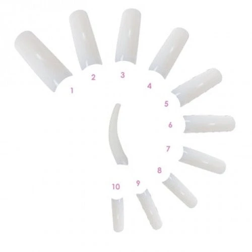 HM Nail Tips Cut Out 100 Pack 3 HM Nail Tips Cut Out 100 Pack