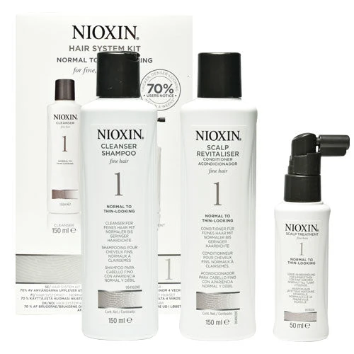 Nioxin No.1 Normal To Thin-Looking 150 Ml Kit 2 Nioxin No.1 Normal To Thin-Looking 150 Ml Kit